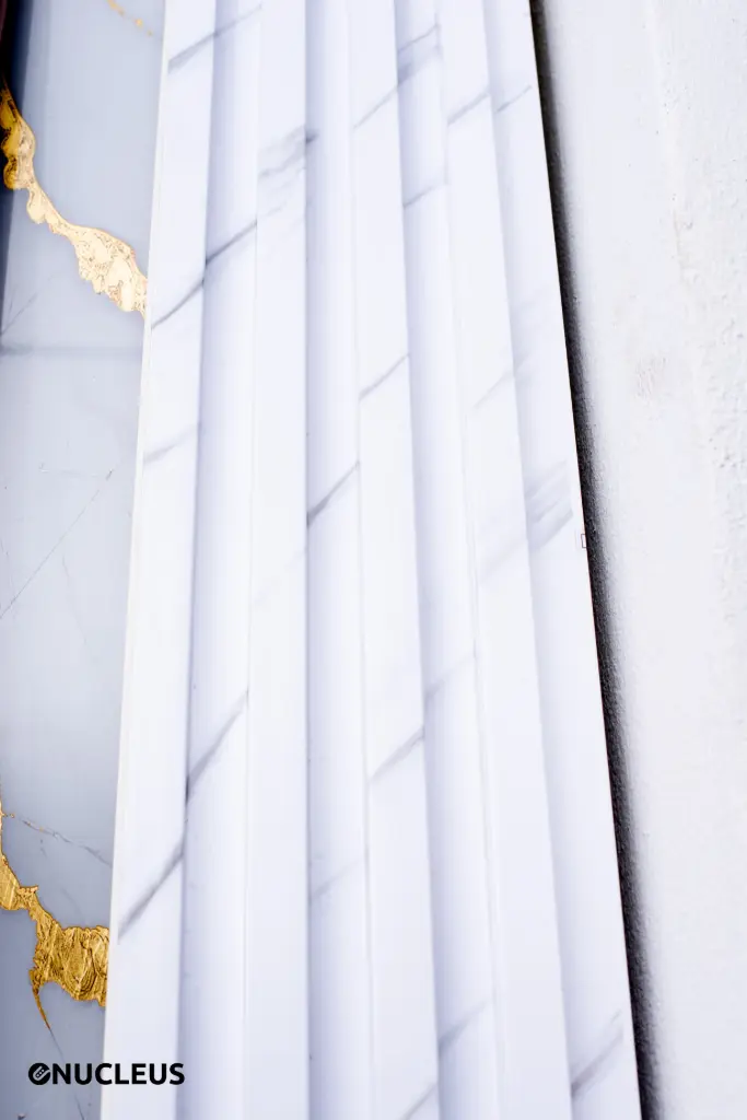 Panneaux cannelés intérieurs en bois composite revêtement mural wpc