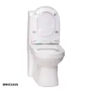 Cuvette de toilette Simple siphonique affleurante sans bords 