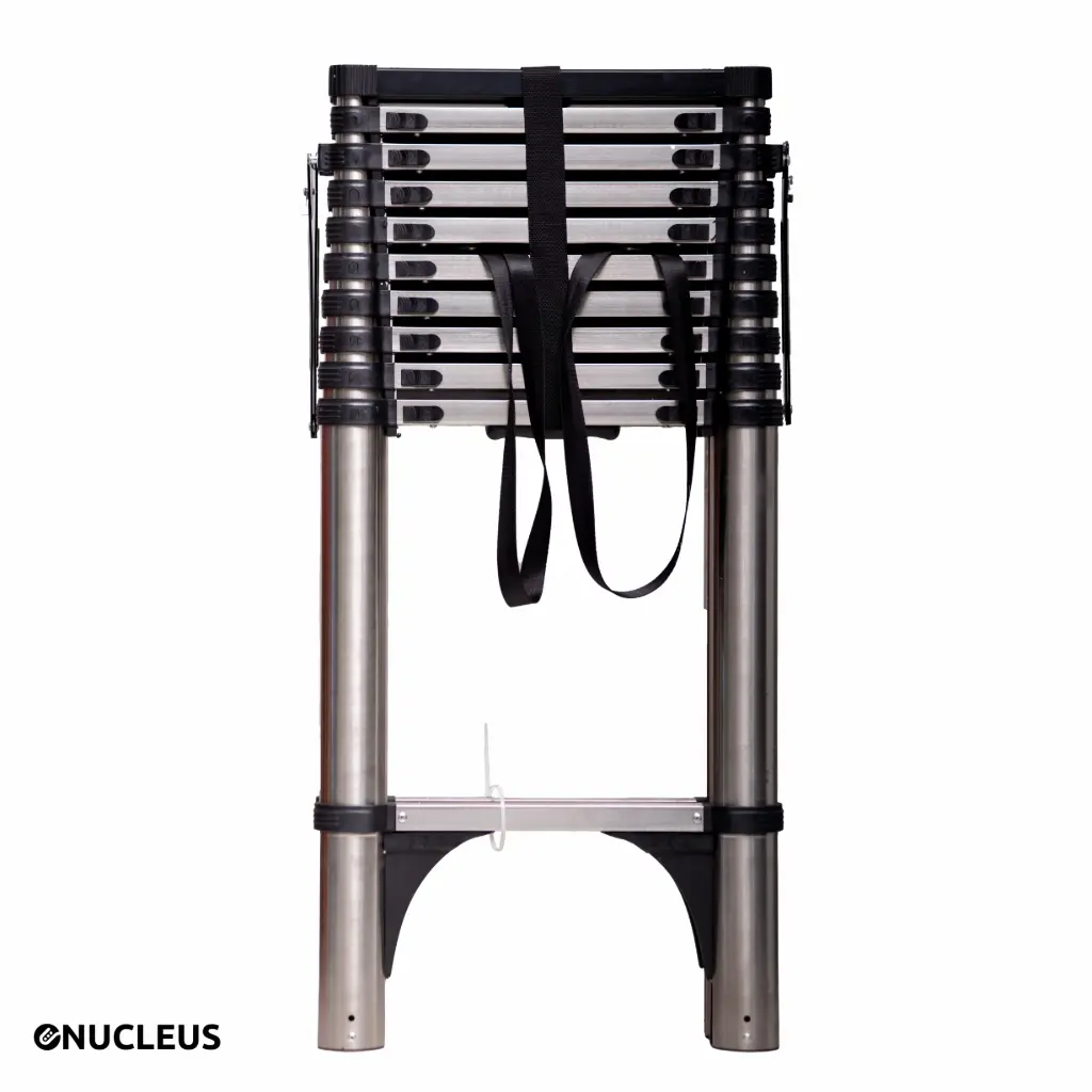 Echelle d'expansion multifonctionnelle en acier inoxydable Escabeau en alliage d'aluminium épaissi Escalier pliant pour usage domestique Support d'échelle 
