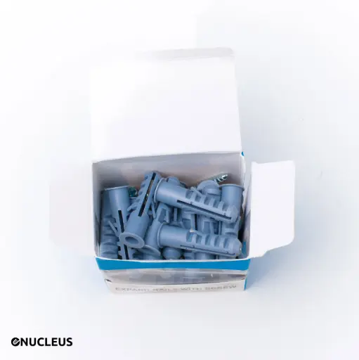 CHEVILLE PLASTIQUE AVEC VIS (BOITE) 