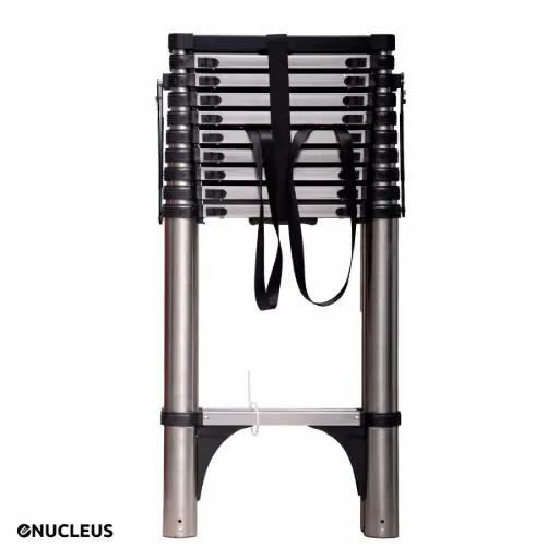 [#GN-OU-099] Echelle d'expansion multifonctionnelle en acier inoxydable Escabeau en alliage d'aluminium épaissi Escalier pliant pour usage domestique Support d'échelle 